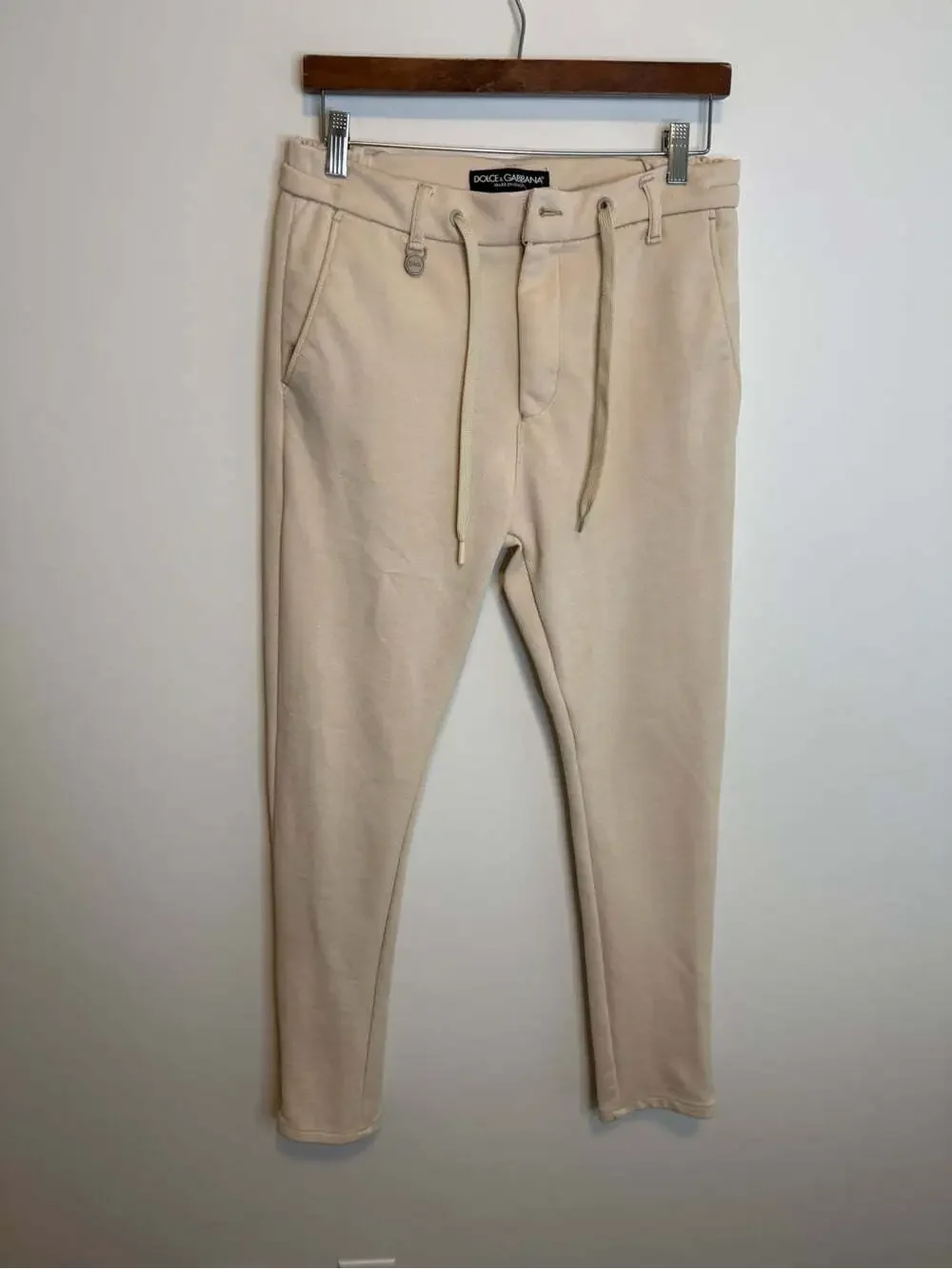 Dolce & Gabbana Men's Cream Jogger Pants size small